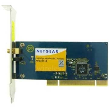 WIFI NETGEAR WG311v3 bez antenki 100% 6zJ