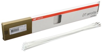 Szprychy DT aerolite 2.0/2.3x0.9 mm (białe).278mm