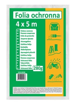 KAEM FOLIA OCHRONNA 4x5m 280G BUDOWLANA reglanulat