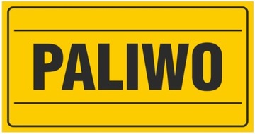 Tablica tabliczka '' PALIWO '' 12x22 cm BHP PCV