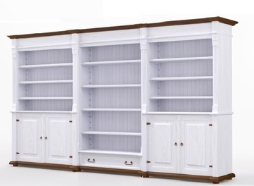 Regał na Książki z Drewna Litego - BIBLIOTEKA