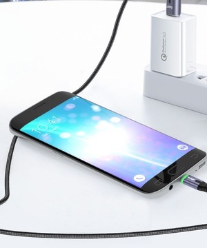 ESSAGER 3A TYPE-C USB-C QC 3.0 USB-кабель 1 м со светодиодом