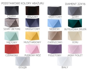 Lampa sufitowa plafon BURNE P3 abażur modna LED