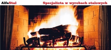 RUSZT NA WYMIAR BELKOWY PODŁUŻNY DO KOMINKA PIECA GRUBOŚĆ 14MM