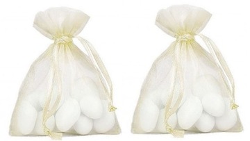 WORECZKI Z ORGANZY 10x13 ŚLUB 2SZT WORECZEK 8KOLOR