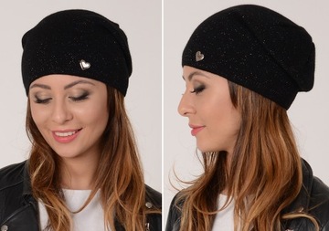 Польская шапочка с серебряной нитью цвета v2