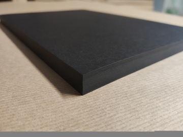 Czarny Papier brystol 250g 30x30cm 20ark