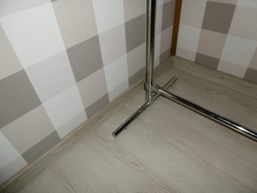 МЕТАЛЛИЧЕСКАЯ ВЕШАЛКА ДЛЯ ОДЕЖДЫ 1,5/1,2 м ПРОЧНАЯ ВЕШАЛКА ШКАФ ХРОМ