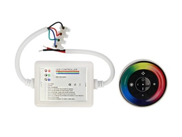 Sterownik RGB RF Pilot 6 przycis. 12/24V okrąg. BL
