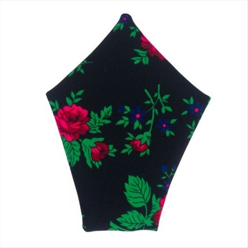 Poszetka czarna FOLK ludowy JAKOŚĆ prezent GÓRAL