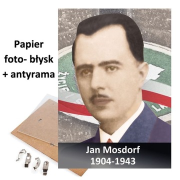 PORTRET ZDJĘCIE JAN MOSDORF W ANTYRAMIE OBRAZ