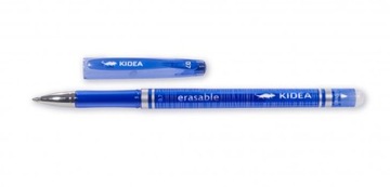 Ручка шариковая KIDEA стираемая 0,7мм синяя с ластиком