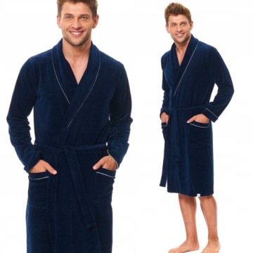 Халат мужской DOCTOR NAP 6063 темно-синий М