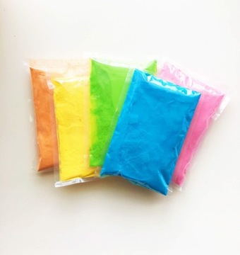 Kolorowy proszek HOLI 10x70gr NEON UV ultrafiolet