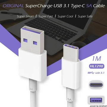 Huawei Original Cable Quick зарядка USB-C до P30 P30 Pro 5a