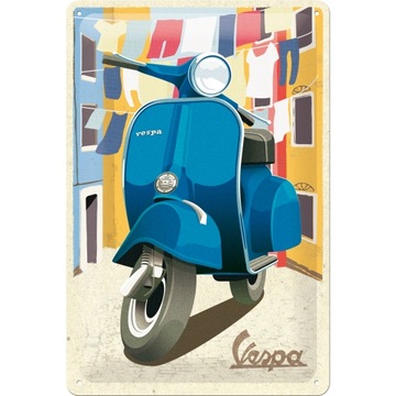 Tablica plakat VESPA ITALIA skuter blaszany 20x30