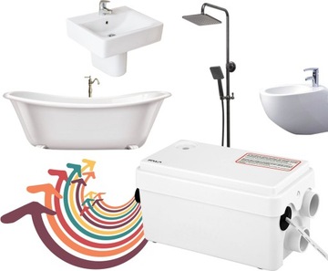 ВОДЯНОЙ НАСОС ДУШ ВАННА УМЫВАЛЬНИК 80 Л/МИН