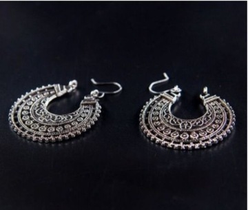 Kolczyki rock vintage boho etniczne gotyckie K031