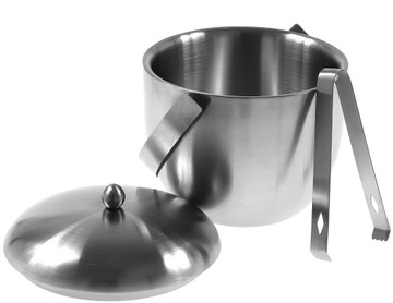 Набор стальных контейнеров для льда 1,75л с щипцами.