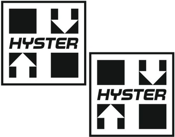 Наклейки для погрузчиков с надписью HYSTER 25 см