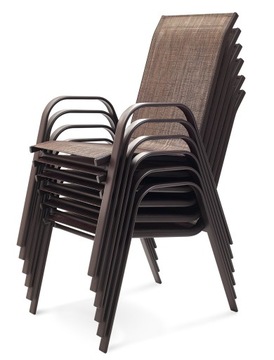 САДОВЫЙ СТУЛ ДЛЯ ТЕРРАСЫ, БАЛКОНА, САДОВОГО, КОРИЧНЕВОЕ КРЕСЛО