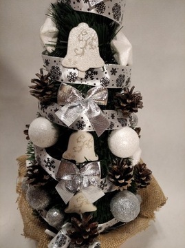 ШИШКА в цветочном горшке, украшенная и украшенная елочкой, 45 СМ