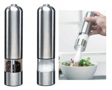 МЕЛЬНИЦЫ ЭЛЕКТРОМЕЛЬНИЦА ДЛЯ СОЛИ И ПЕРЦА 2 ШТ + FUNNAL