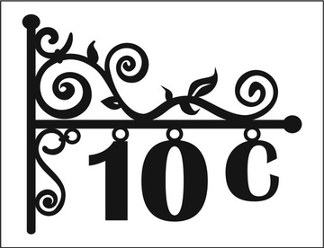 Номер дома, адресная вывеска в готическом стиле. ГАРАНТИЯ 5 ЛЕТ.