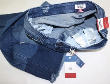 Damskie jeansy Tommy Jeans Sophie DW0DW03596 rurki niski stan oryg. W32/L30