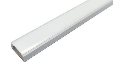 СЕРЫЙ светодиодный профиль 2м для светодиодных лент 8-10 мм + ЛАМПА