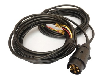 Gotowa WIĄZKA 7PIN przewody KABLE do przyczepy 4m