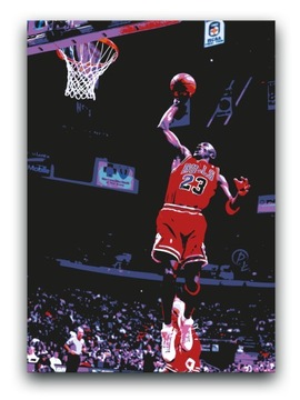 MICHAEL JORDAN - OBRAZ 120x80 plakat Chicago Bulls