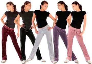 SPODNIE DRESOWE WELUROWE 2XL FITNESS DRESY