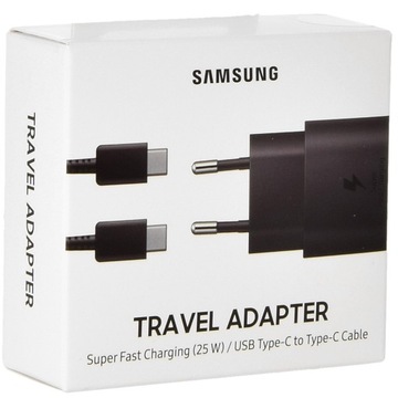 Зарядное устройство Samsung USB-C 25 Вт, черное