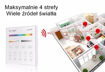 Пульт дистанционного управления для драйверов светодиодов RGB CCT на 4 зоны