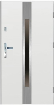 Drzwi wejściowe zewnętrzne 55 LI-28 INOX BIAŁE 90P