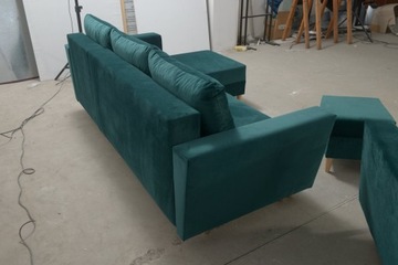 Комплект для отдыха Oslo - угловой диван, кресло + пуфы