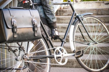 Кожаная РУЧКА ДЛЯ ПЕРЕНОСКИ ВЕЛОСИПЕДА, держатель для велосипеда из коньячной кожи премиум-класса