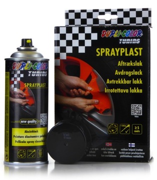Motip GUMA FOLIA W SPRAYU CZARNY SATYNOWY POŁYSK