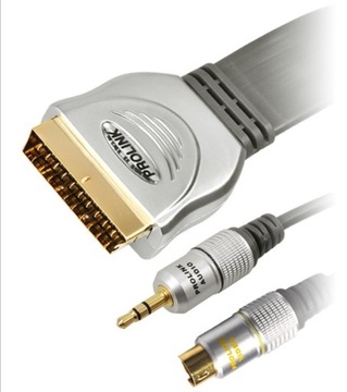 Kabel PROLINK SCART SVHS JACK 3,5 JAKOŚĆ 20m