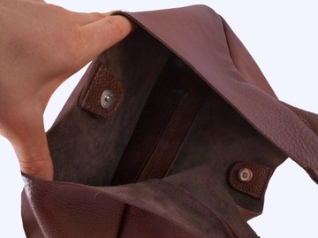 Torebka skórzana Worek SKÓRA NATURALNA shopper