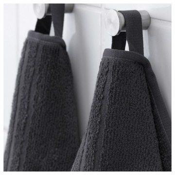 ПОЛОТЕНЦЕ ИКЕА ВОГШЁН 30Х30 4ШТ ТЕМНО-СЕРОЕ