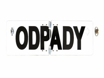 TABLICA INFORMACYJNA ODPADY MAŁASKŁADANA TABLICE