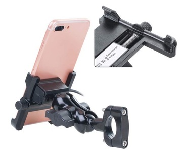 ДЕРЖАТЕЛЬ ДЛЯ ТЕЛЕФОНА ЗАРЯДНОЕ УСТРОЙСТВО ДЛЯ МОТОЦИКЛА USB 3.0 QC