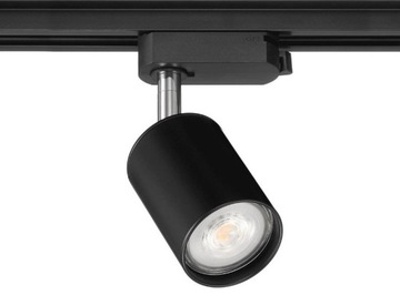 LAMPA LED GU10 NA SZYNOPRZEWÓD 1-FAZOWY CZARNY