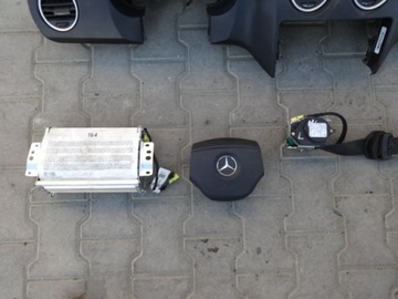 MERCEDES ML W164 05 - ПОДУШКИ КОНСОЛИ ПАНЕЛЬ, РЕМЕНЬ