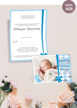 ПРИГЛАШЕНИЯ НА КРЕСТИЕ с фото + конверт