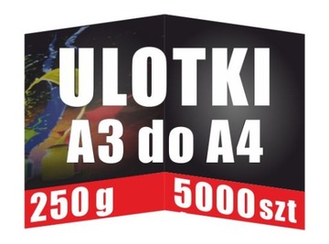 Broszura A3 Składana do A4 Folder 5000 szt 135g