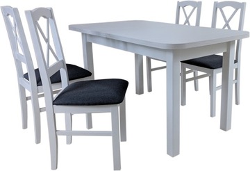 Stół rozkładany 80x140/180 WENUS 2 L + 4 krzesła