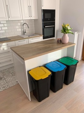 Набор из 4 контейнеров для сортировки мусора SORT 4x50л.